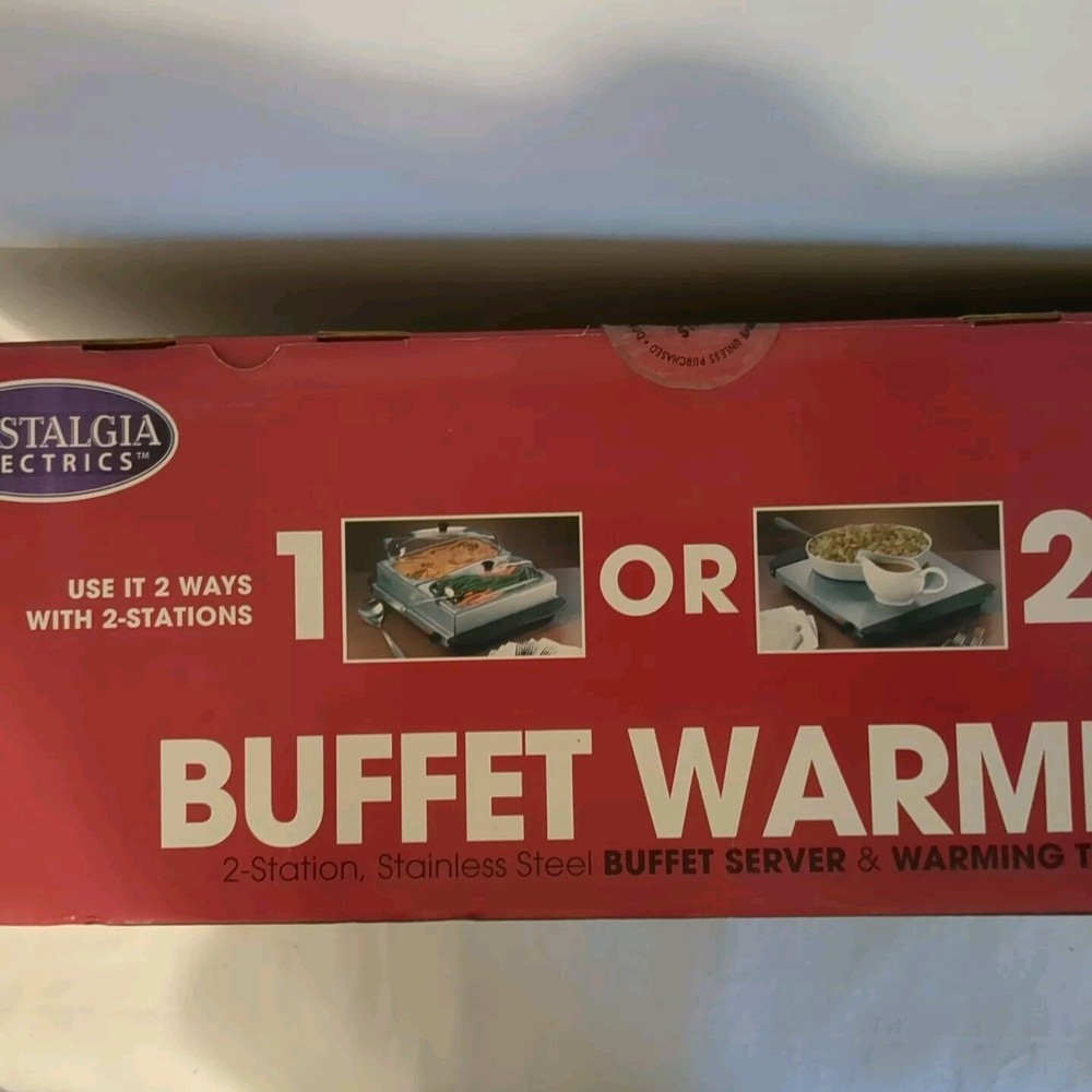 Nostalgia Electrics Buffet Warmer - Opened, NIB