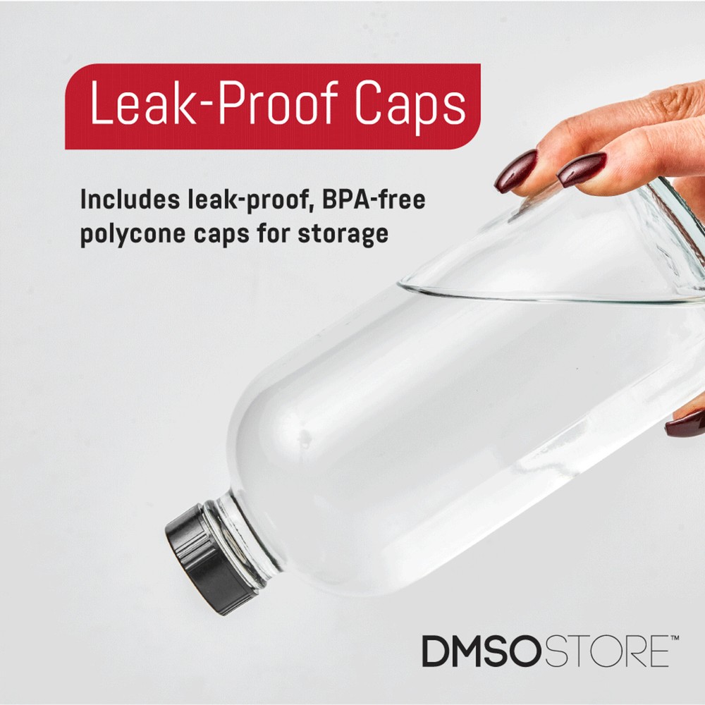 DMSOSTORE 8 oz. Glass Spray Bottles 2 Pack w/ White Trigger Sprayer, Adjustable