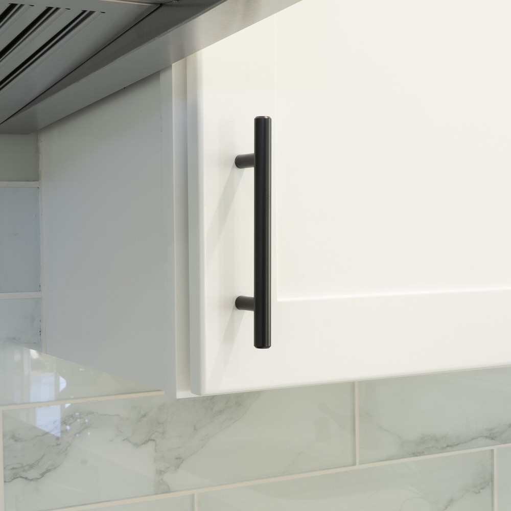 Matte Black 304 Grade Stainless Steel Kitchen Cabinet Handles Pulls Knobs Drawer