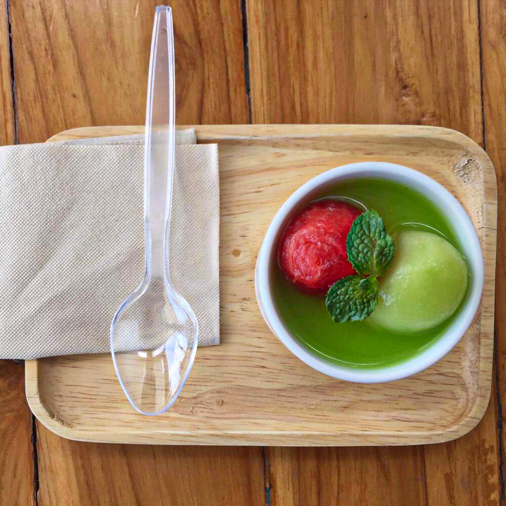 Reusable Tithe Clear Plastic Cutlery Set Catering & Camping Supply