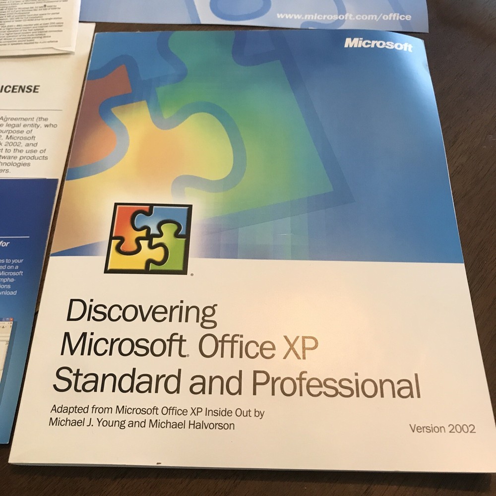 Discovering Microsoft Office XP Standard And Professional, Version 2002
