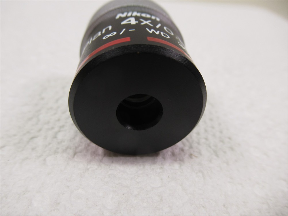 Nikon Eclipse E Plan 4x Microscope Objective Lens WD 30