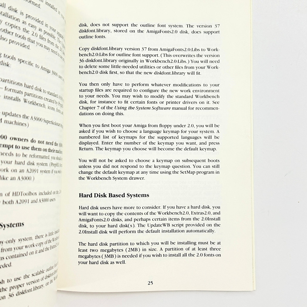 Commodore Amiga Release 2 Getting Started Manual 1991