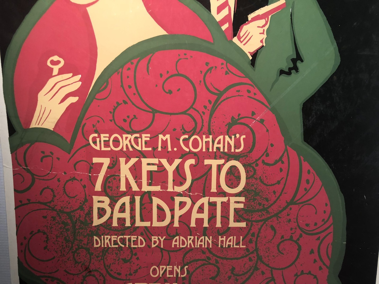 1973 Trinity Repertory Co Providence 7 Keys To Baldpate Adrian Hall Poster