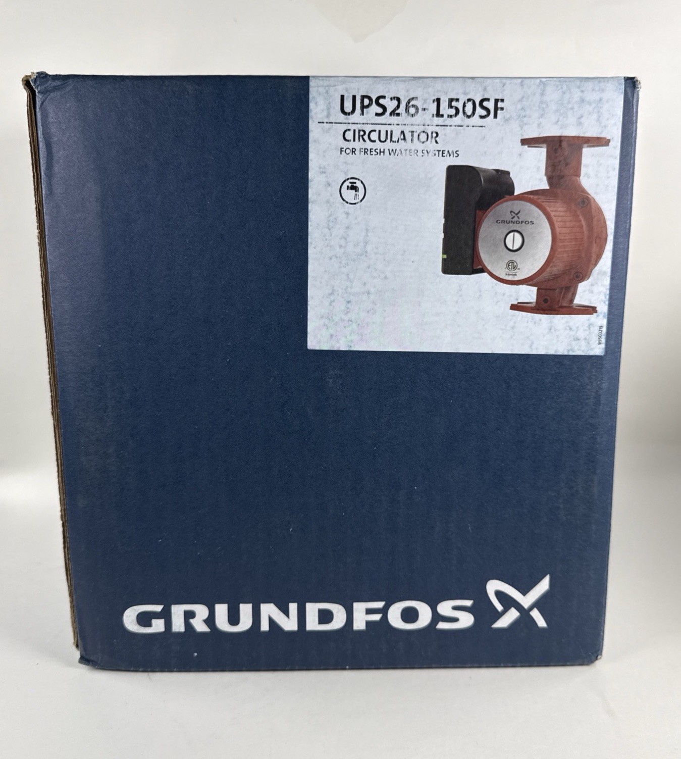 New GRUNDFOS, 95906632, UPS26-150SF, 3-Speed, Stainless Steel, Circulator Pump