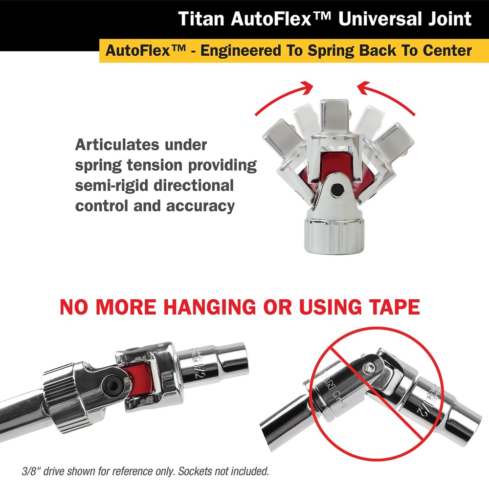 Titan Tools 3 pc. Auto Flex Universal Joint (85505)