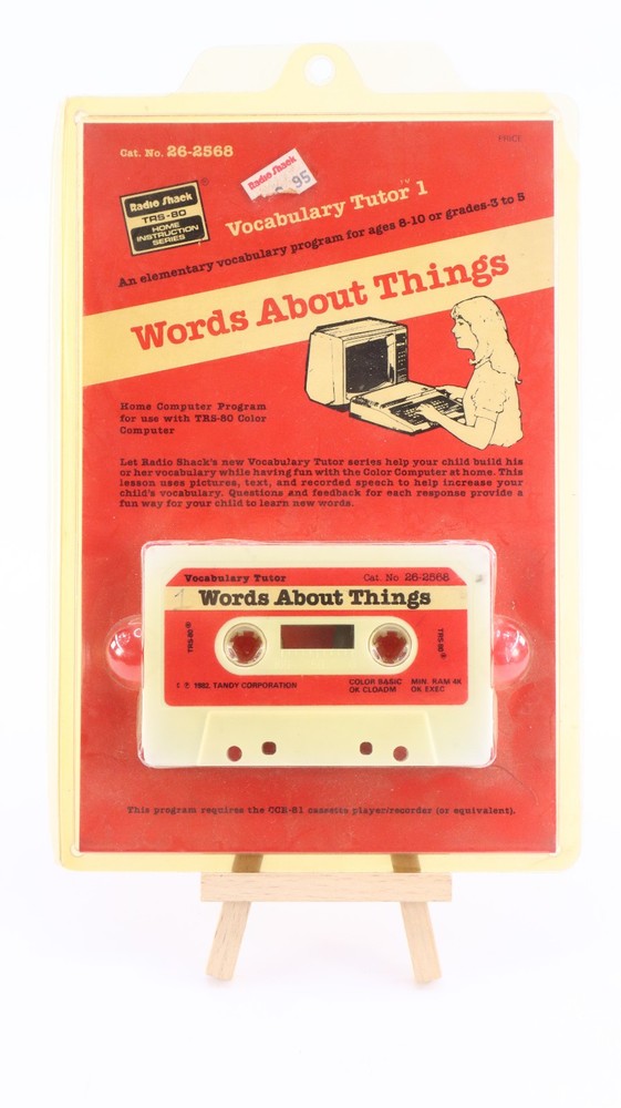 Words That Act & About Things Computer Program Cassette Radio Shack TRS-80 Tandy