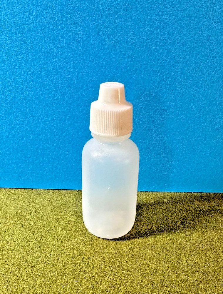Polypropylene Plastic Bottle, 1-1/4" Diameter x 3-1/2" Height with Cap On