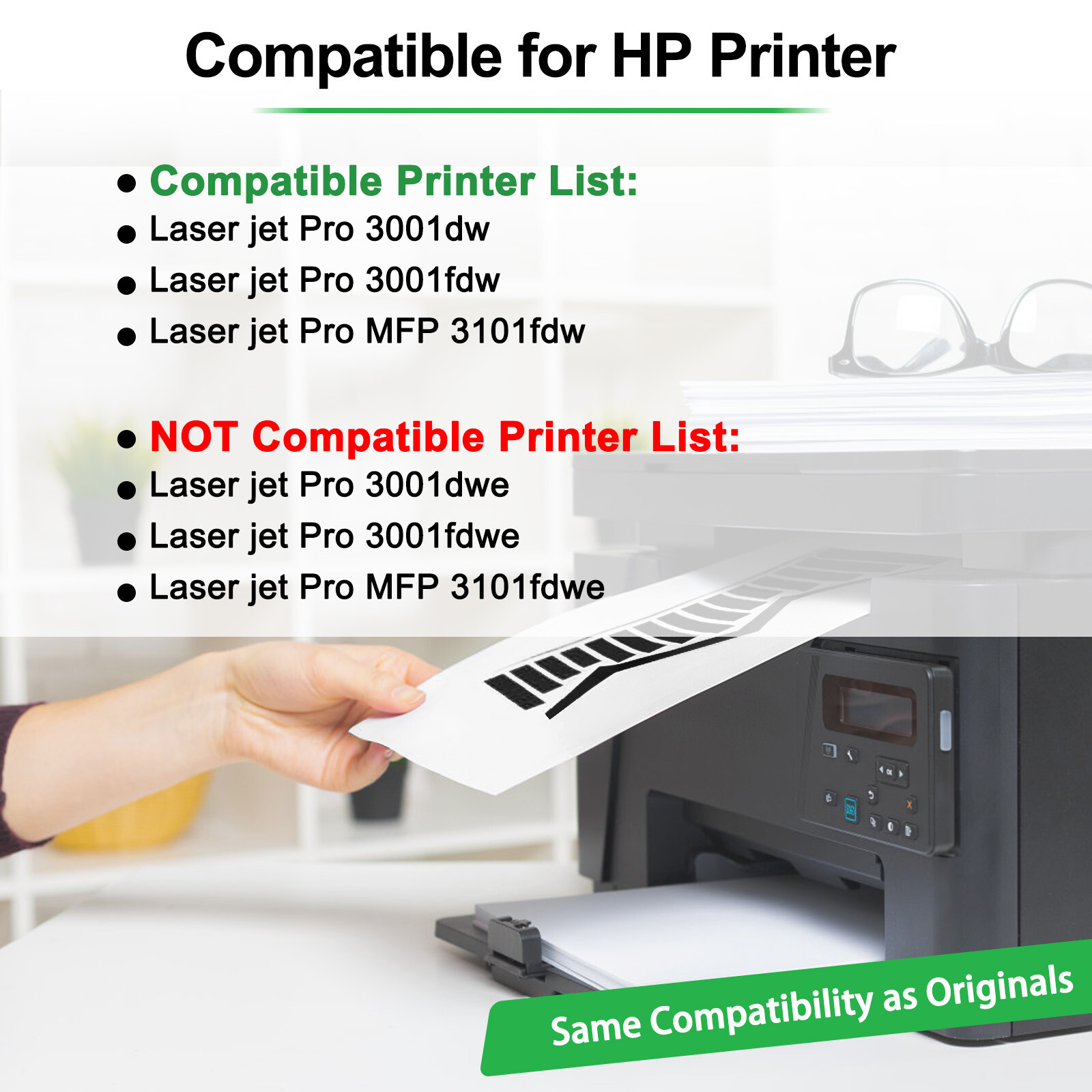 2PK W1380A Toner with Chip For 138A HP LaserJet Pro 3001dw 3001fdw MFP 3101fdw