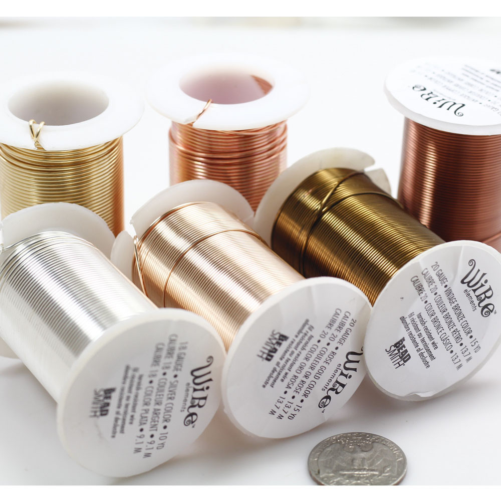 LACQUERED tarnish Resistant Craft Wire Beadsmith 3 Colors 7 Gauges Free Shipping
