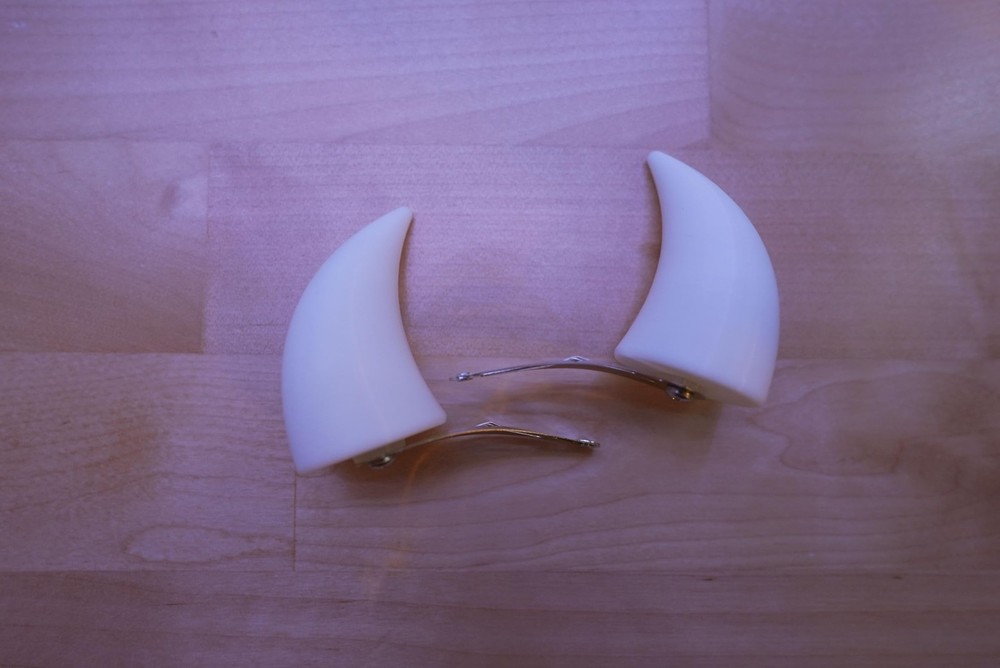 Devil Clip-on Horns (White) Devil White