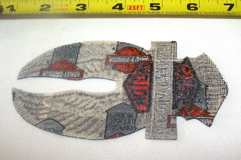 Harley Davidson Vintage Eagle Wing UP Patch Jacket HOG Bar & Shield Grey Black