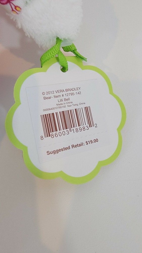 NWT VERA BRADLEY Lilli Bell Bear