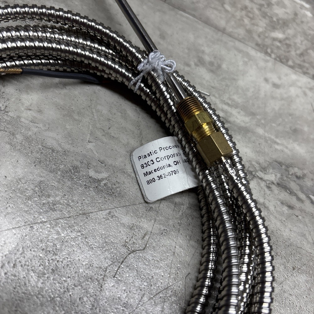 Plastic Process BP-1236120 Bendable Probe Thermocouple Sensor, Type J, 12” Probe
