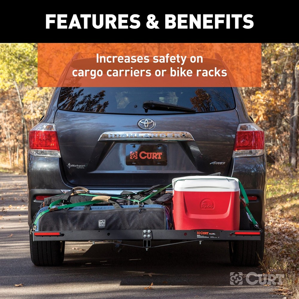 CURT 53201 LED Light Strip Hitch Cargo 2-Pack