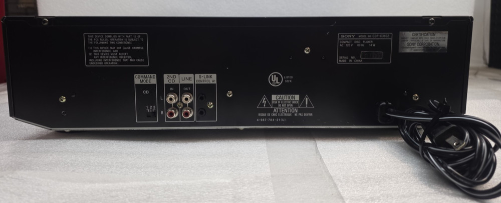 Sony CDP-C360Z 5CD Changer Tested & Working