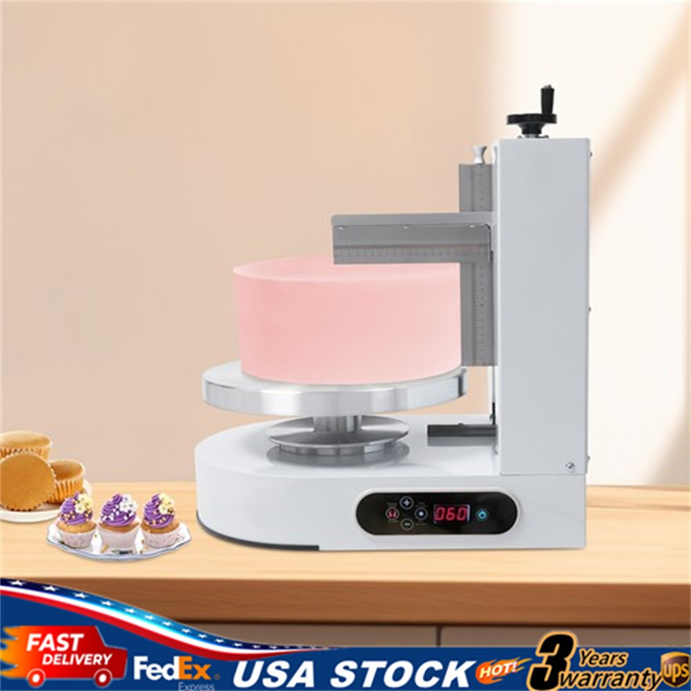 200W Decorating Machine 4-12in Auto Cake Icing Smoother Coating Scraping Machine