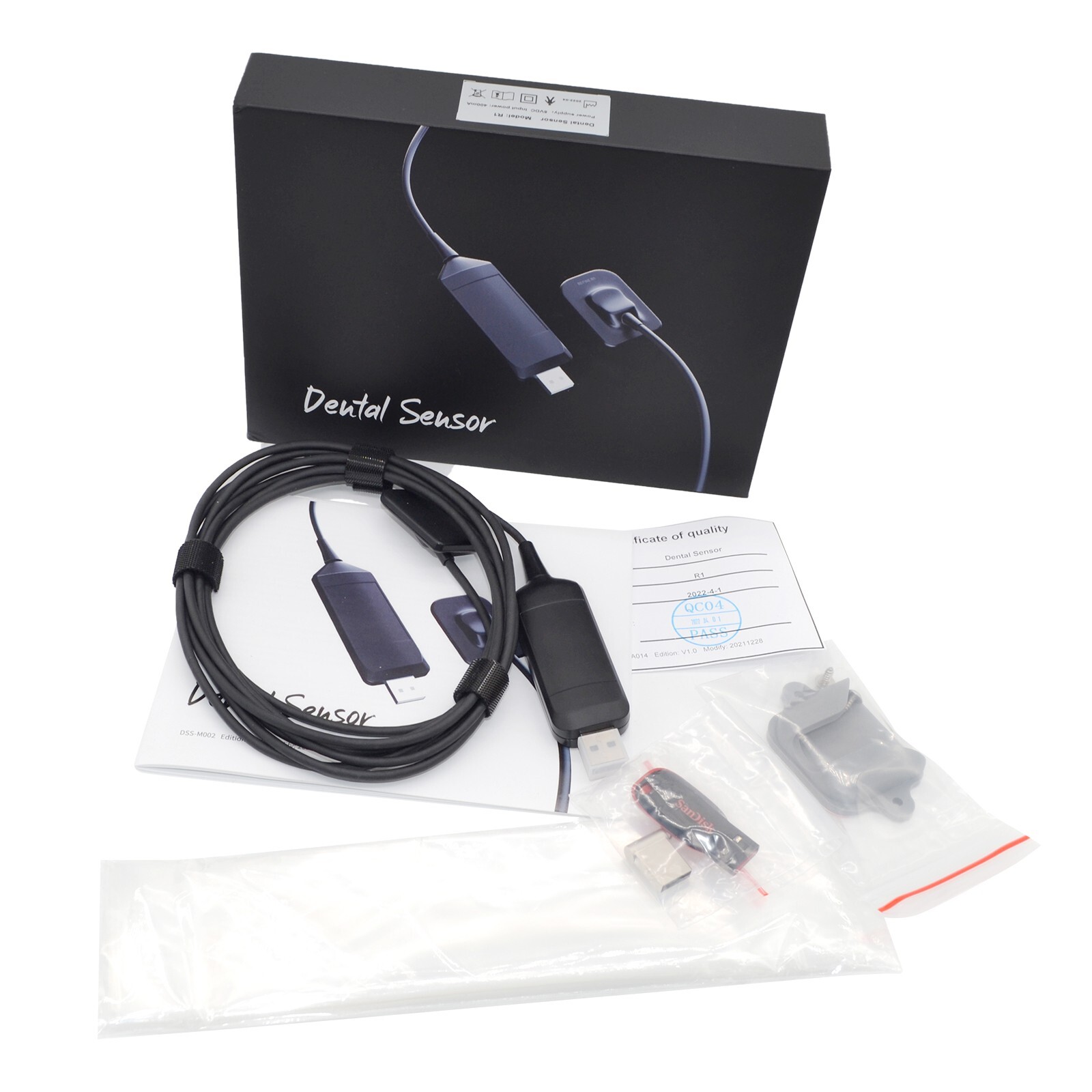 High Resolution Digital Dental X-Ray Sensor Imaging System Size 1.0 R1 USB 2.0