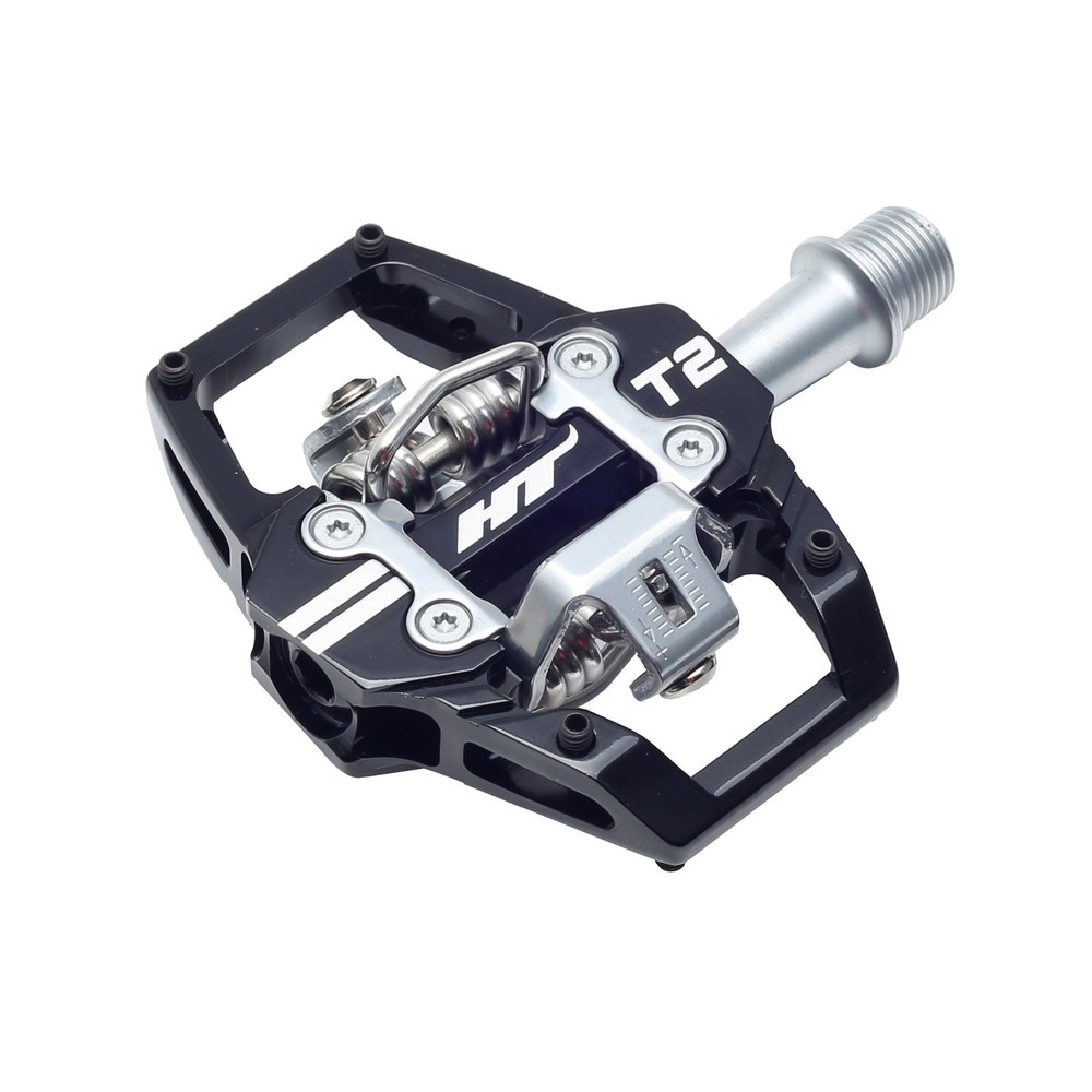 HT Pedals T2T Clipless Platform Pedals, Ti - Black