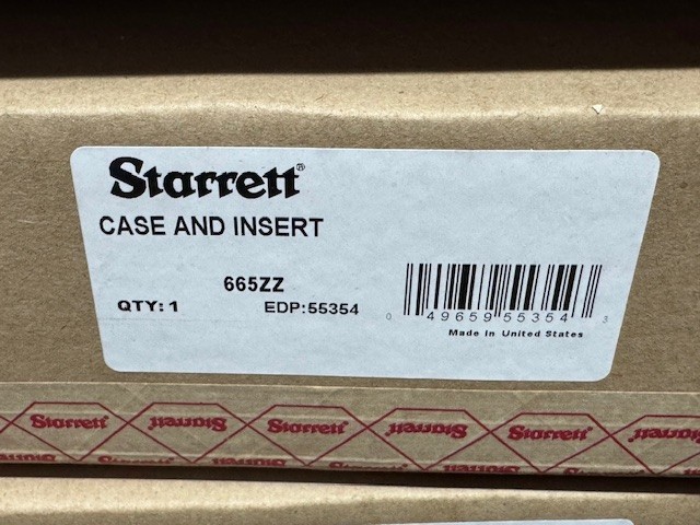 Starrett 665ZZ Case & Insert ONLY for 665JZ Indicator Set