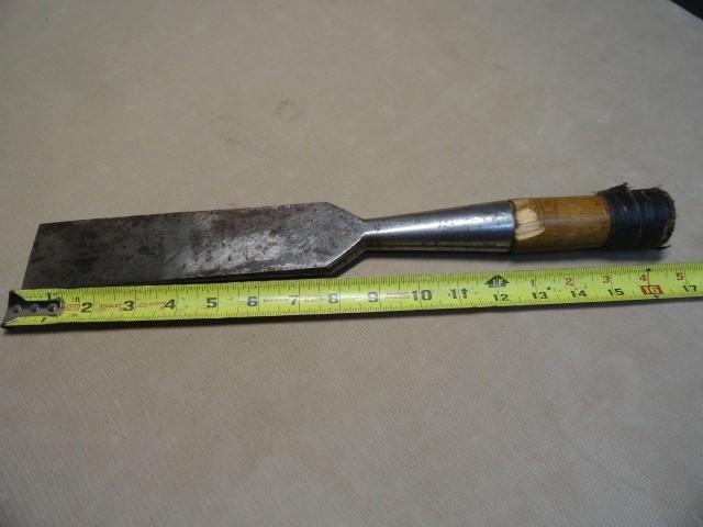 PS&W Co Heavy Framing Socket Mortise Chisel 2" Timber Frame Slick GOOD ONE 'P2'