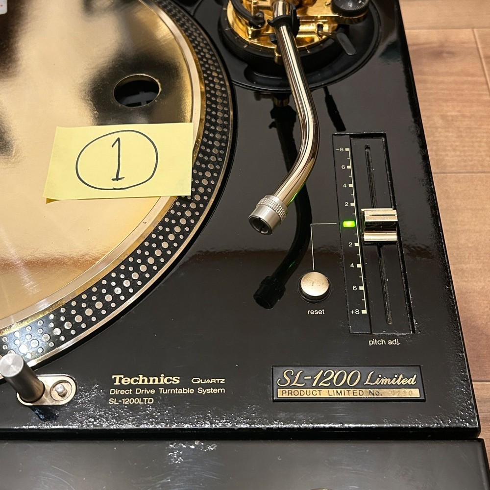 Technics SL-1200LTD Pair DJ Turntable Gold Maintained Tested & Working