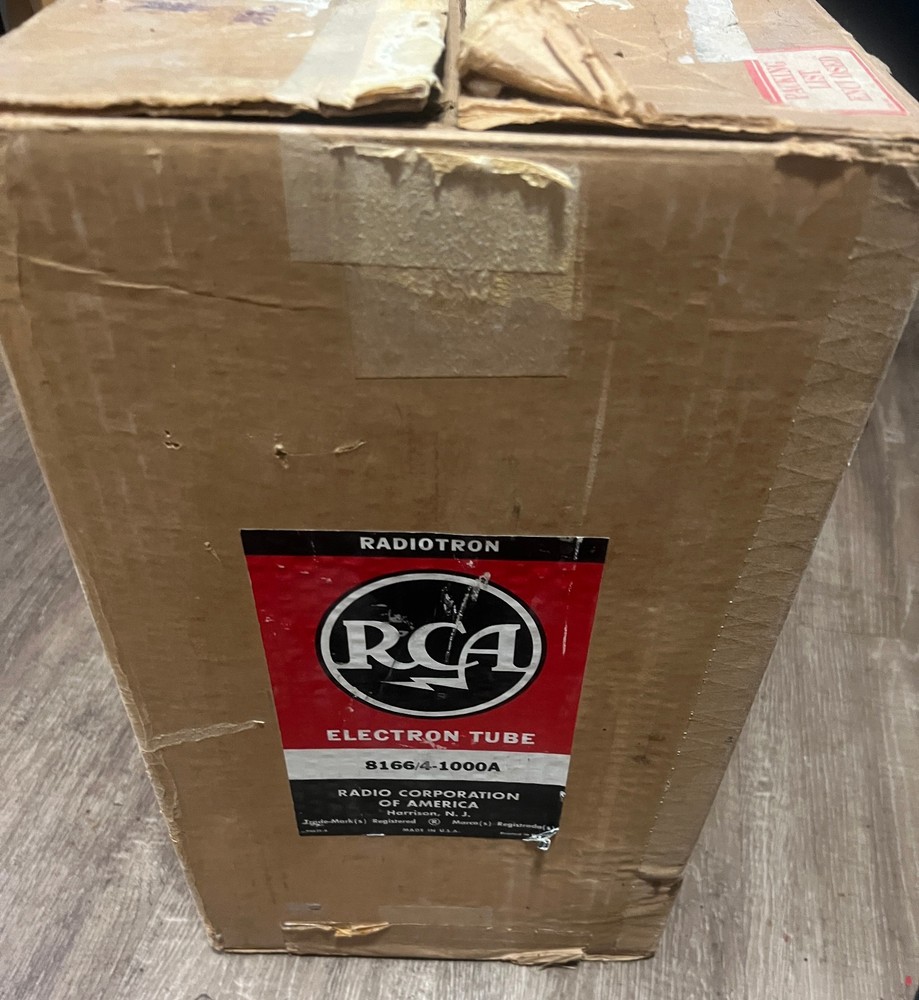 RCA 4-1000A 8166 1000 Watt MPD Radial-Beam Tetrode Tube w/box