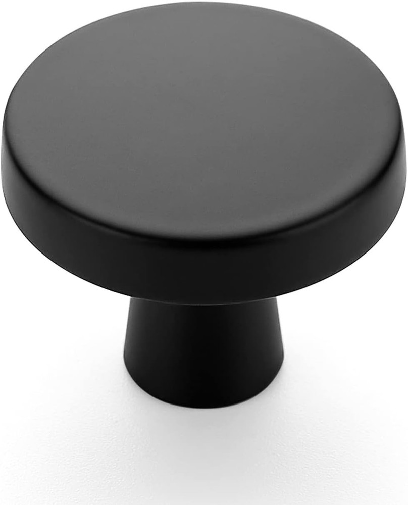 10-60 Pack Black & Gold Kitchen Cabinet Knobs Round Drawer Pulls Stainless Steel