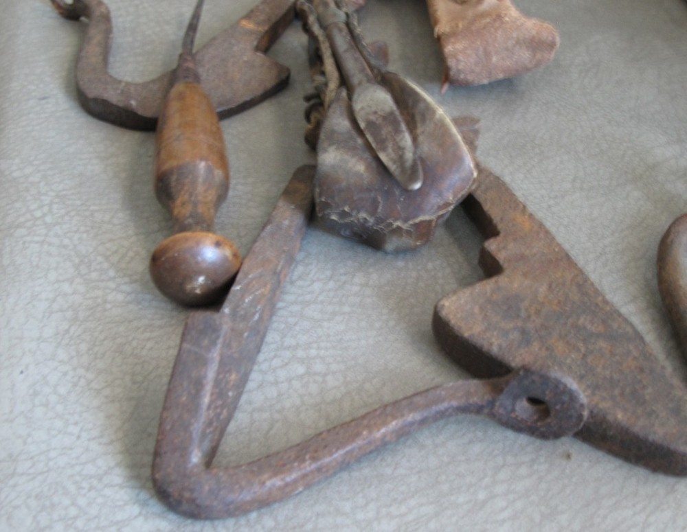 Primitive Antique Tools w/Stone.
