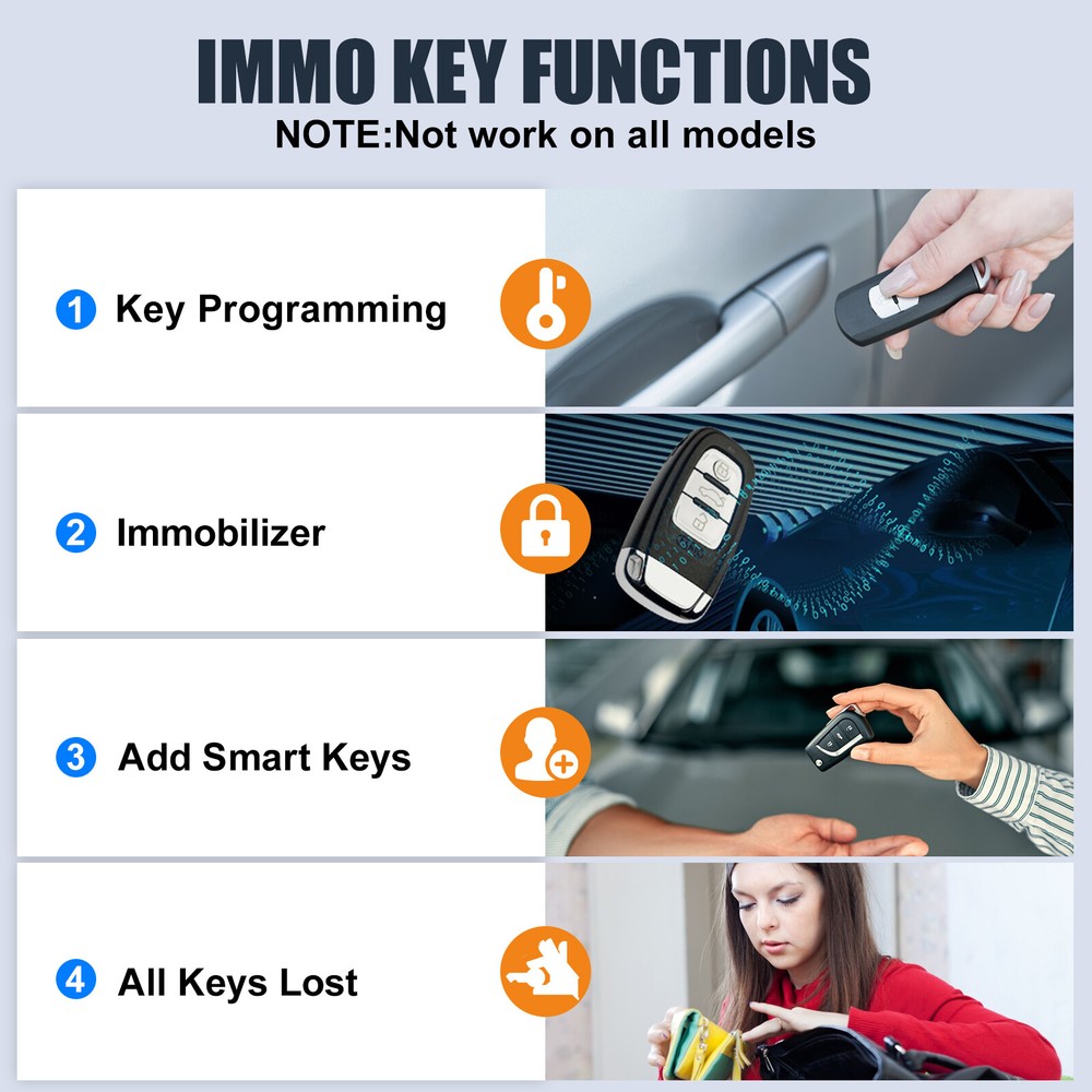 XTOOL IP616 Auto Scan Full System Diagnostic Tool OBD2 Scanner CANFD Key Coding