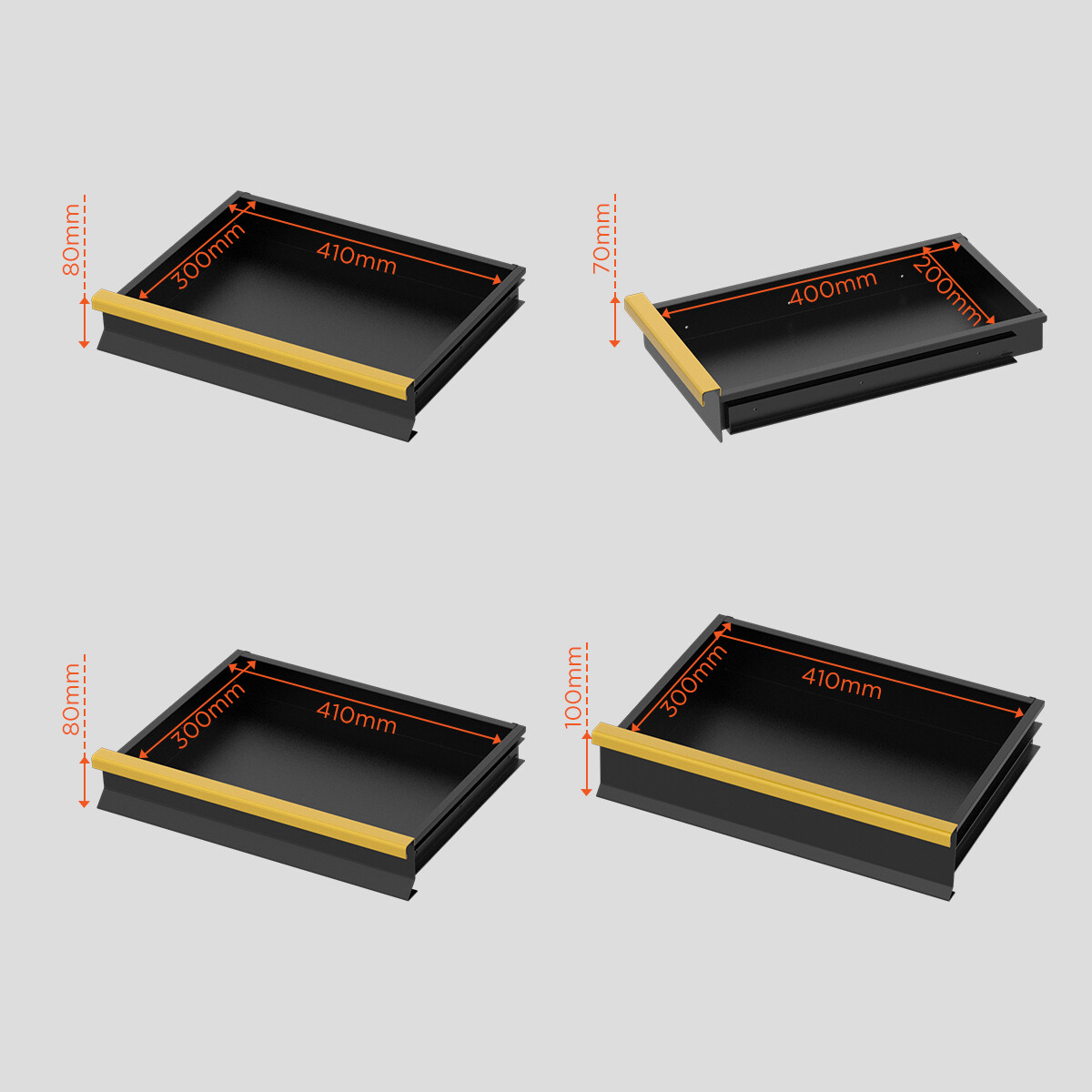 4 Tier Rolling Tool Cart Workshop For ECU Reprogramming Power Suppl Diagnostic