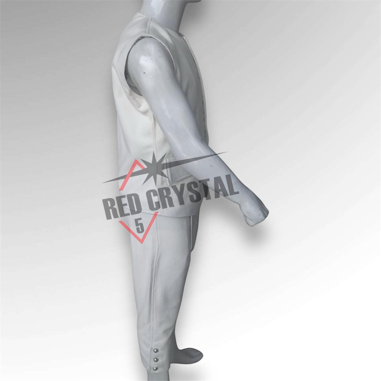 18th Century British Revolutionary War Men Off White Waistcoat and Breeches