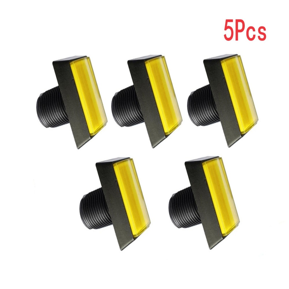 30*50mm Arcade Square Rectangle Buttons LED Push Illumilated W/ Microswitch o