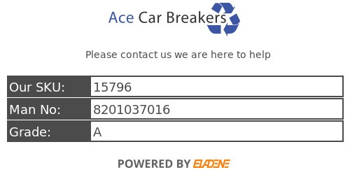 Renault Wind 10-13 ABS Pump Modulator Control Unit 8201037016