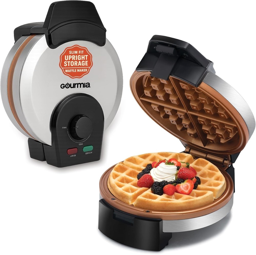 Belgian Waffle Maker – Adjustable Browning Control Nonstick Plates Ready & Power