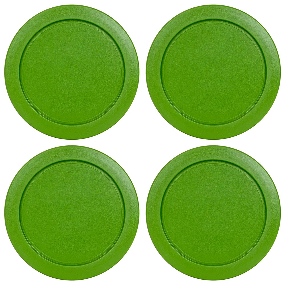 4 Replacement Lids Covers for Pyrex 2-Cup Containers, 5-Inch  7200-PC GREEN