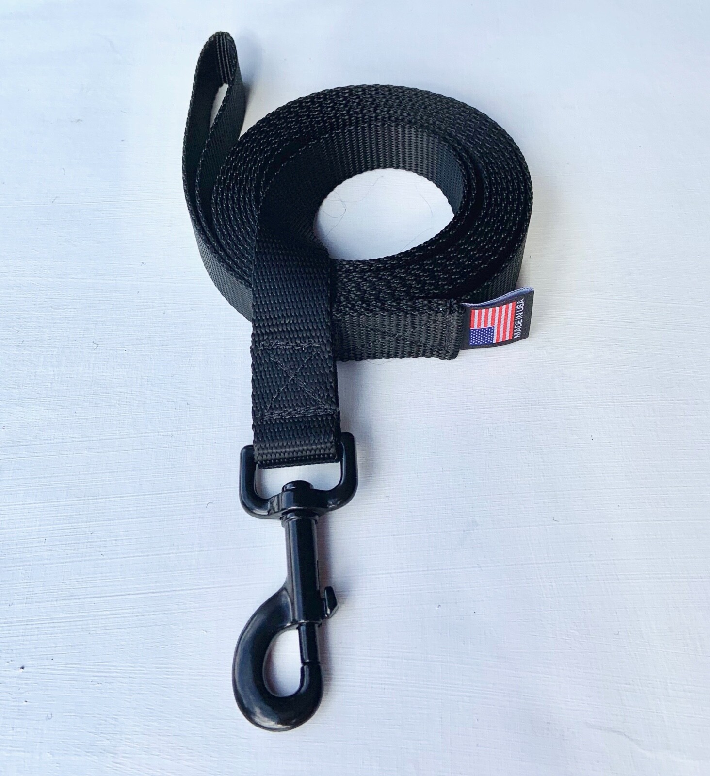 Dog Leash Lead Long Obedience Recall Training BLACK Multiple Lengths USA MADE