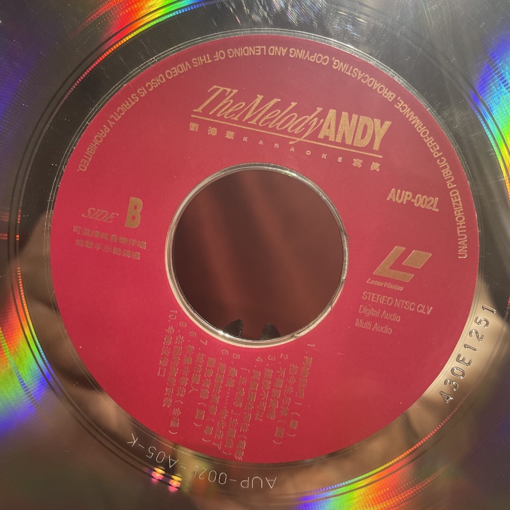 劉德華刘德华Andy Lau金曲卡拉OK 專輯LD