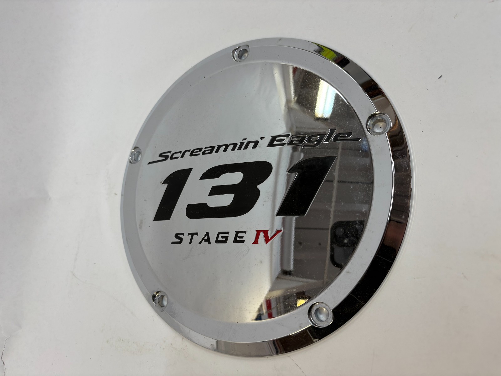 Harley Screamin Eagle chrome 131 IV clutch derby cover