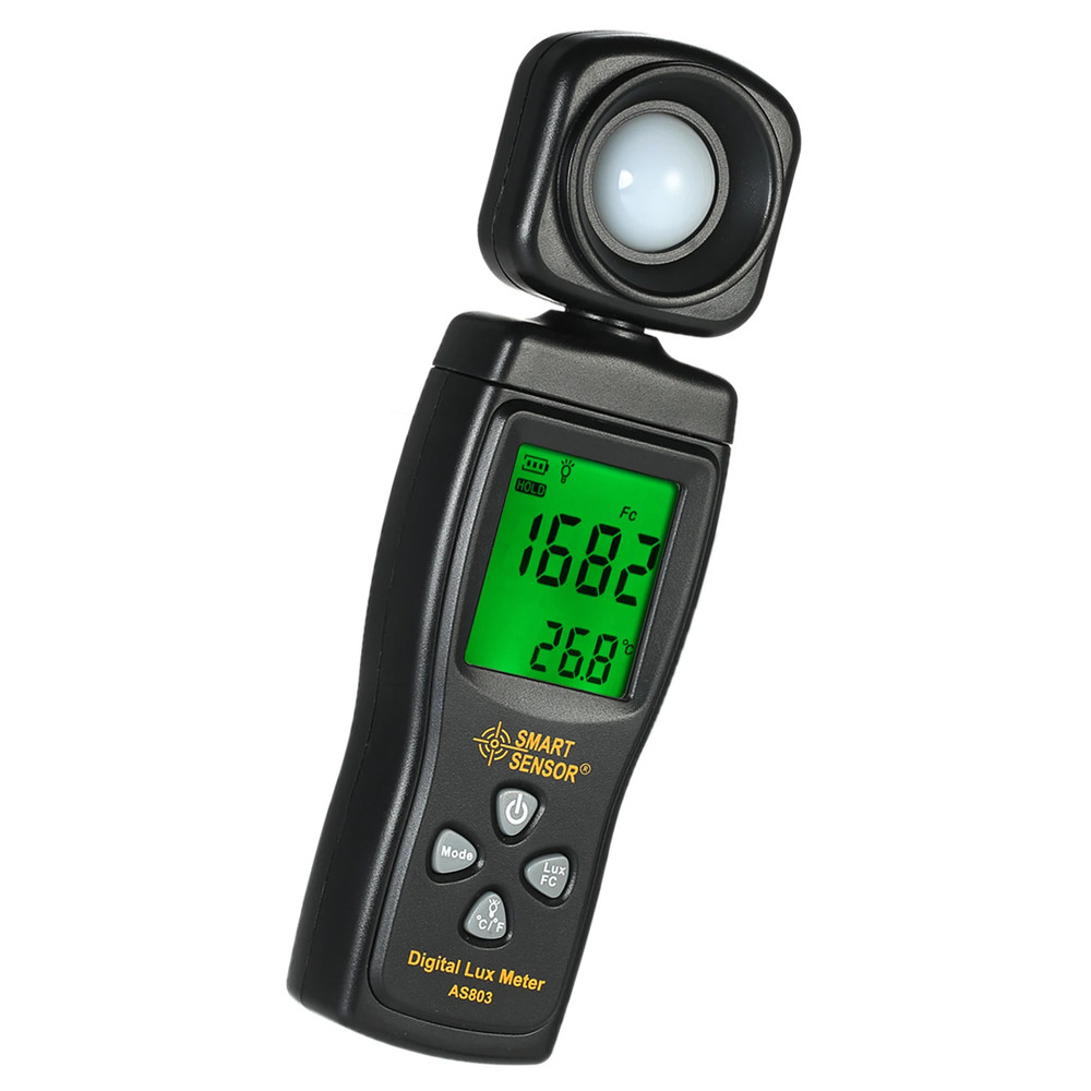SMART SENSOR Mini Digital Lux Meter LCD Display Handheld Illuminometer Luminomet