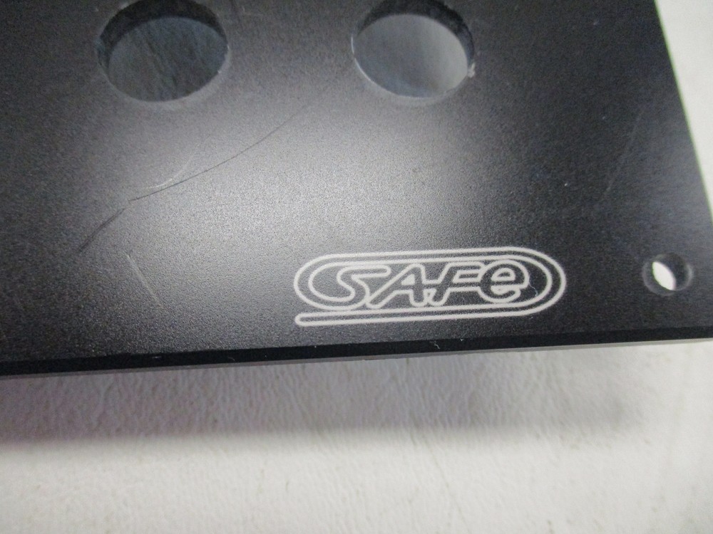 SAFE ILLUMNATED PUSH BUTTON BLANK SWITCH PANEL BLACK MARINE BOAT