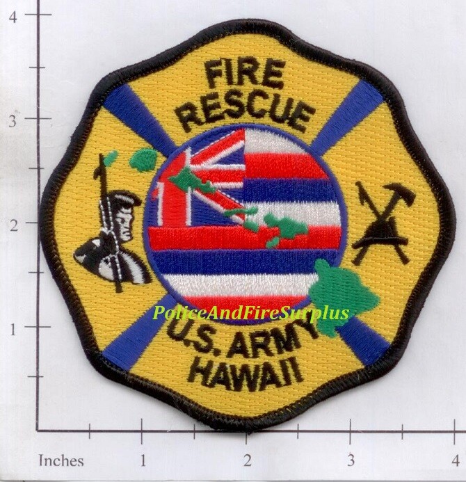 Hawaii - US Army Fire Rescue HI Fire Dept Patch
