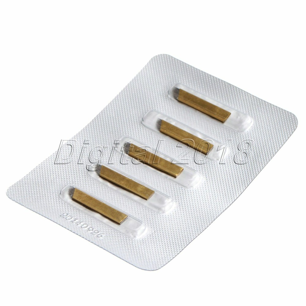 5Pcs 14 Pins Blade Permanent Makeup Eyebrow Tattoo Blades Microblading Needles