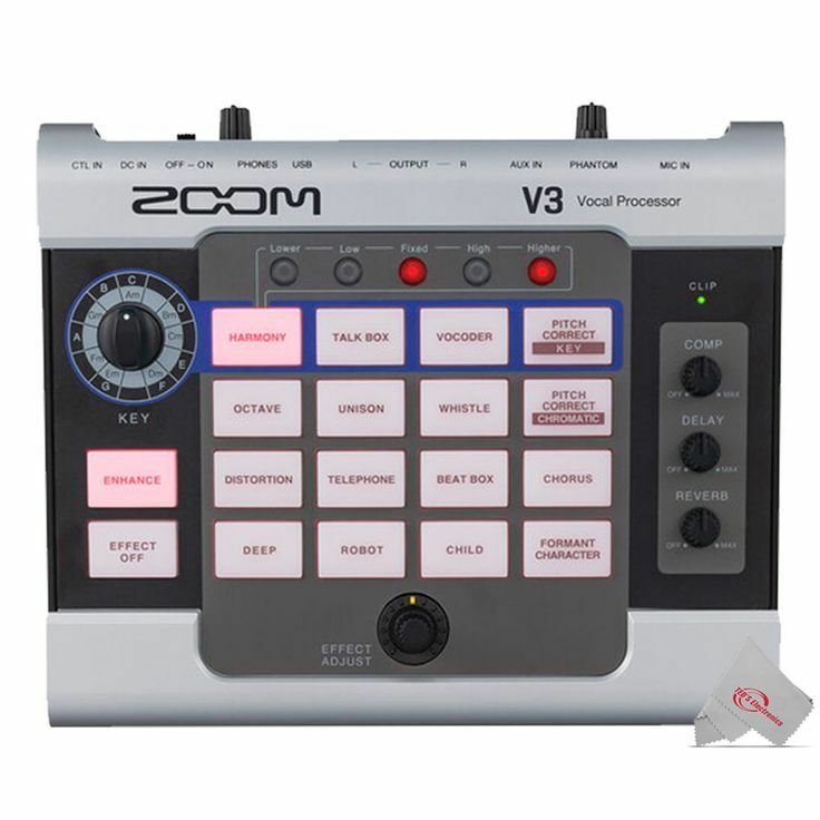 Zoom V3 Vocal Processor + Zoom TXF-8 TA3 to XLR Cable