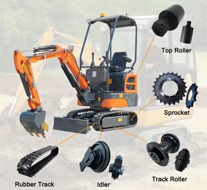 4 PCS Track Roller Bottom Roller For John Deere 35D Excavator Undercarriage US