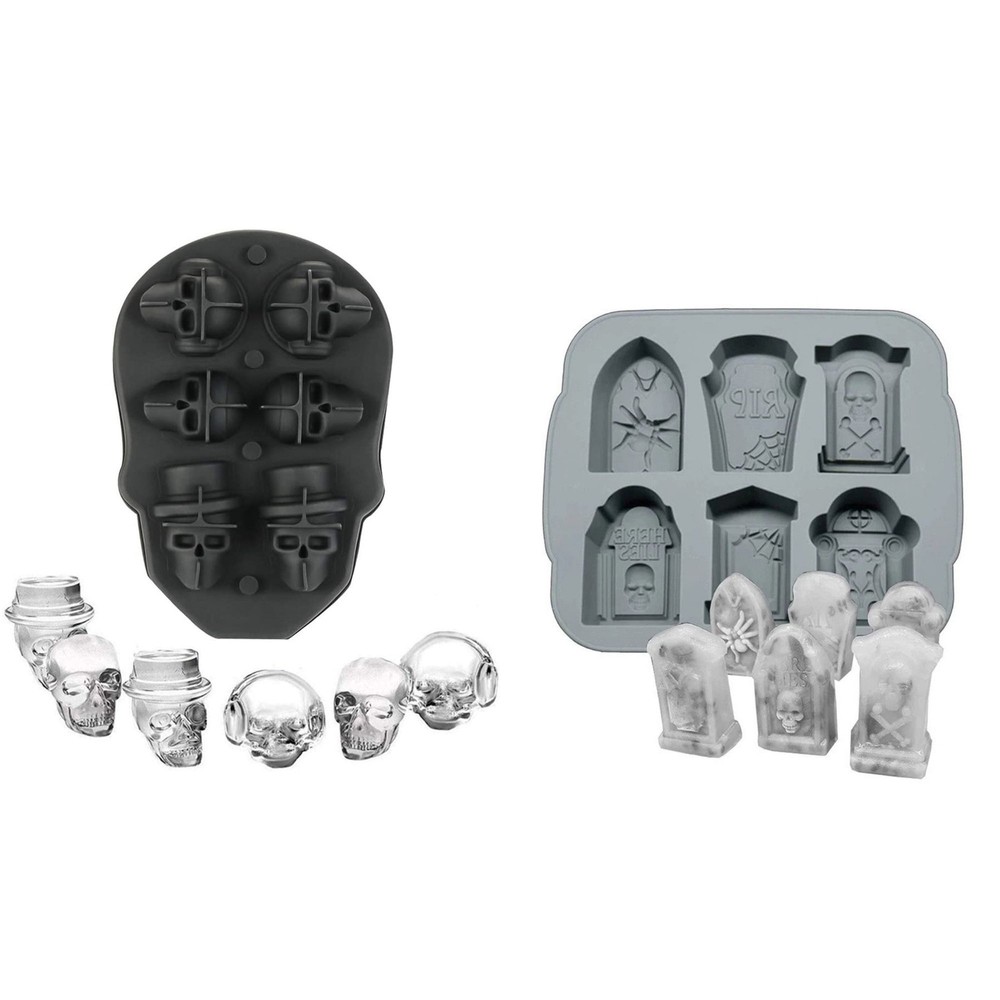 Ice Tray Spooky, 2 Pack - Modeling Chocolate & Ice