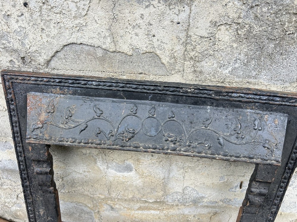 Antique Cast Iron Fireplace Insert /frame.