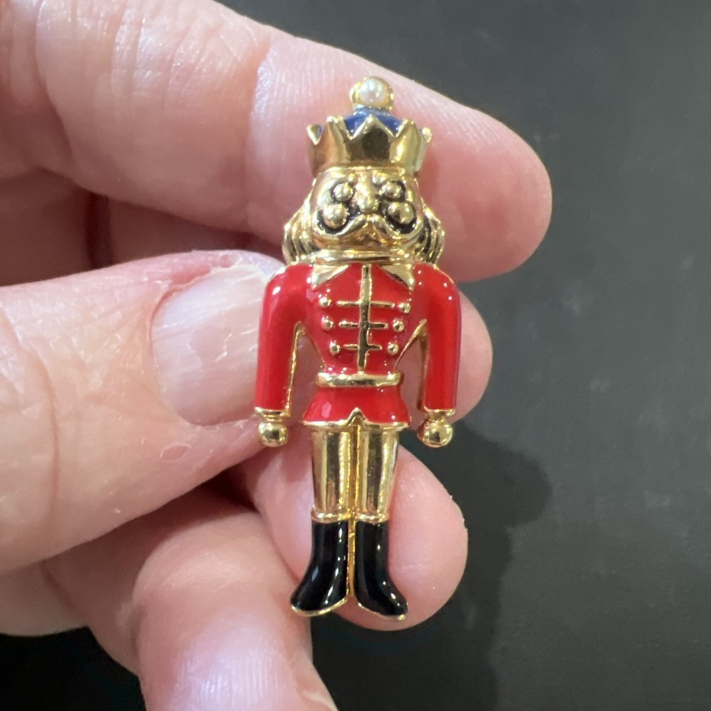 Vintage Nutcracker Christmas Pin
