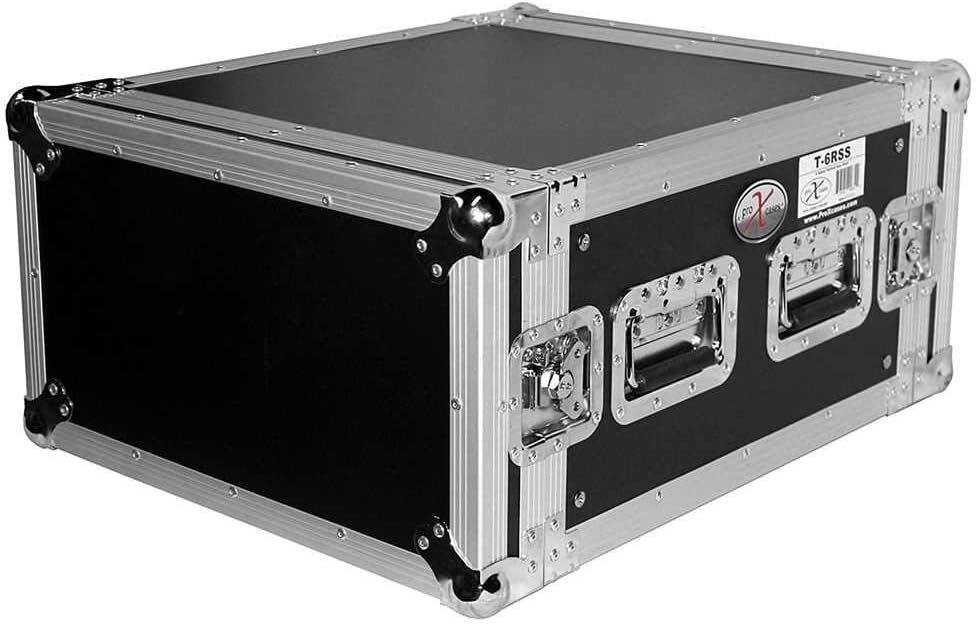 Pro-X Prox T-6RSS 6U Space Amp Rack Mount ATA Flight Case 19" Depth, Black