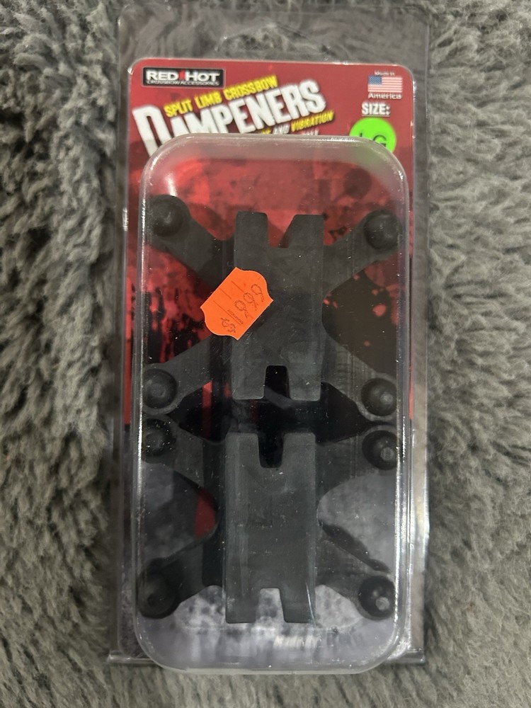 Red Hot Split Limb Crossbow Dampeners Size Large